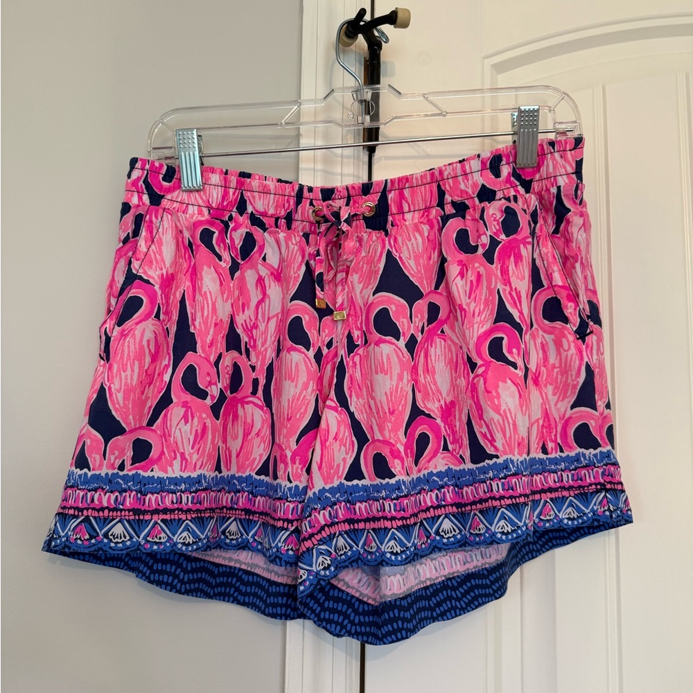 Lilly Pulitzer Pink Flamingo Print Women's Shorts